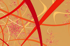 Red & Yellow Ribbons Fractal