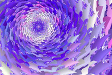 Violet Blades Fractal Spiral